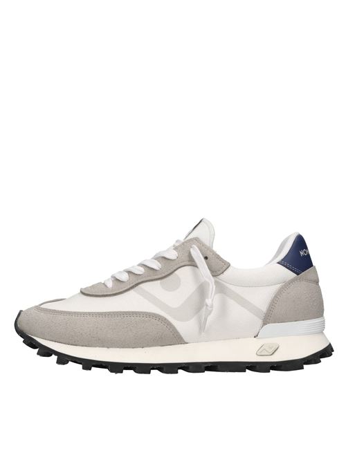 Faux suede and fabric sneakers NOMAD SOCIETY | VELOCE NA5MS100 150BIANCO-GRIGIO-BLU